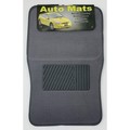 Car Dealer Depot 4 Pc. Carpet Mat Set W/ Heel Pad - Gray 9221